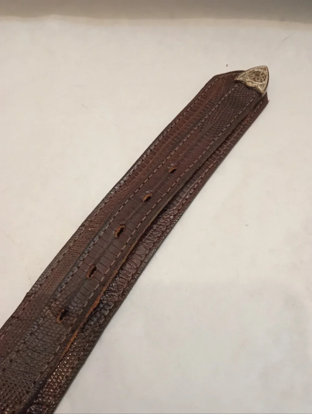 Justin | Men’s Genuine Lizard Mens Vintage Belt Size 40